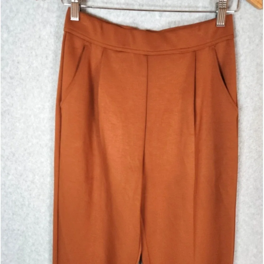Halara Flex High Waisted Pocket Tapered Work Pants Size Small Glazed Ginger Rust - Picture 7 of 11